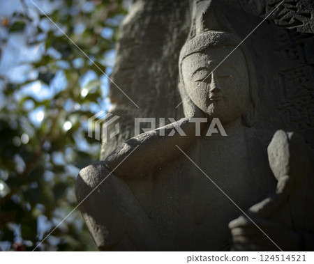 石佛像的圖像 124514521
