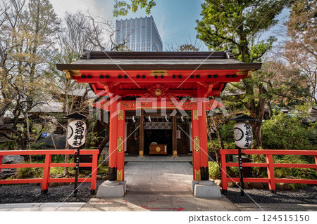 愛宕神社主樓與朱紅色大門，東京都港區 124515150