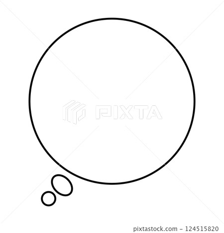 Simple speech bubble illustration circle 124515820