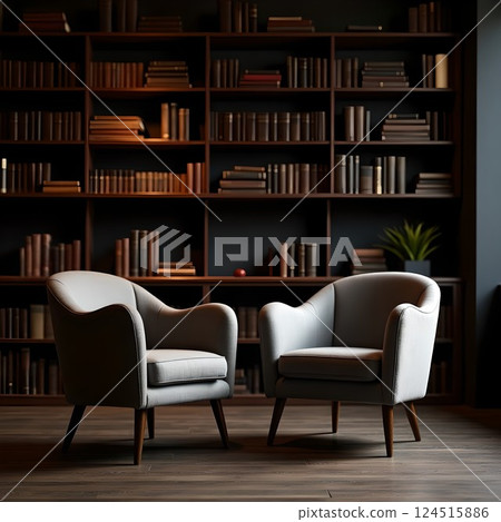 A relaxed conversation room 124515886