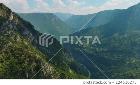 Tara River canyon and mountains Tara River canyon and mountains 124516273