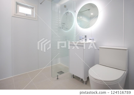 clean and modern bathroom interior clean and modern bathroom interior 124516789