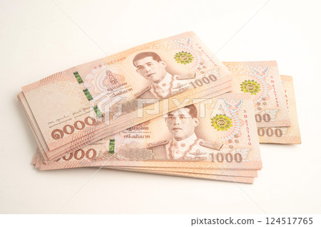 Thai baht banknote money, investment economy, accounting business and banking. Thai baht banknote money, investment economy, accounting business and banking. 124517765