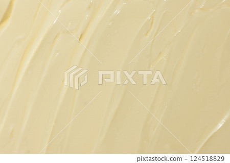 Creamy Mayonnaise Texture Abstract Culinary Background 124518829