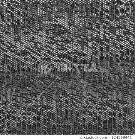 Grey surface with a fine honeycomb pattern 124519445