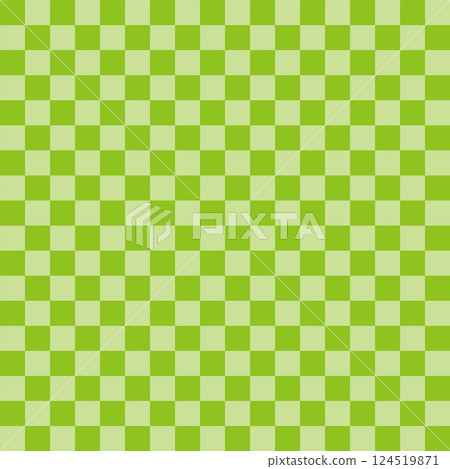 Yellow-green checkered pattern 124519871