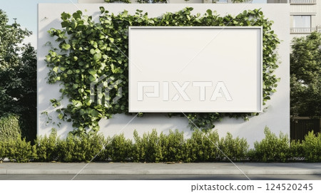 Billboard Construction in the city. An Advertising Mockup 124520245