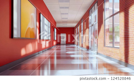 Classical Art Gallery With Renaissance Paintings 124520846