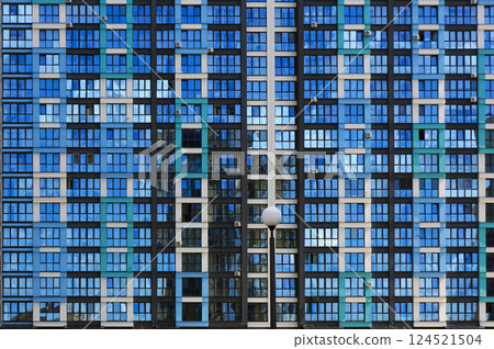 Windows on Facade of Modern Residential House. 124521504