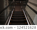 Modern escalator 124521628