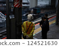 Worker on the station platform 124521630