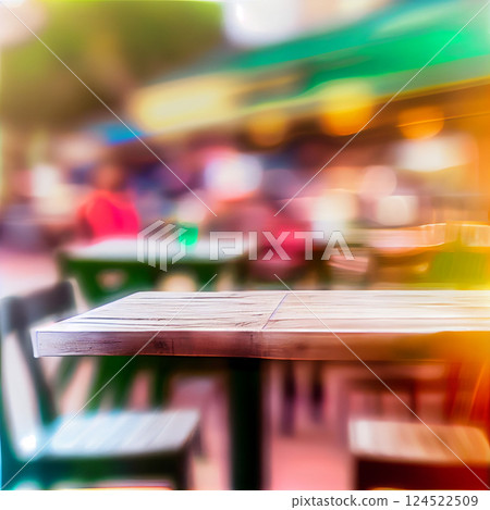 Cafe background blurred background - AI generated image 124522509