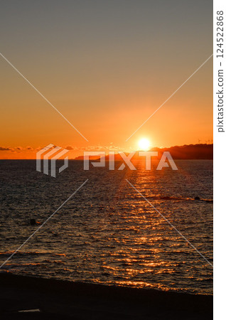 南伊豆的海上日落 124522868