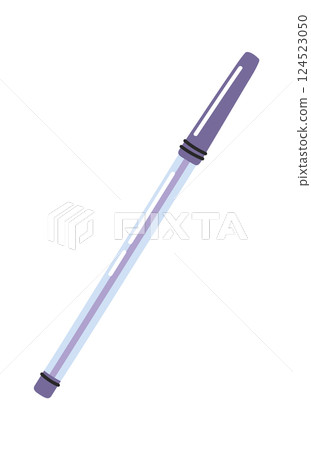 Ball-point pen hand-drawn school supply 124523050