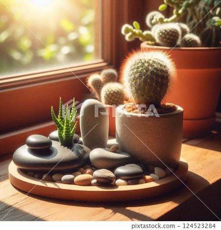 Landscapes and life with stones 124523284