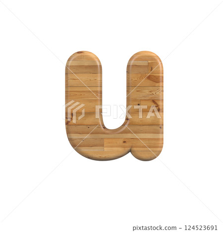 Wood letter U - Small 3d pine font - Suitable for Decoration, nature or wood related subjects Wood letter U - Small 3d pine font - Suitable for Decoration, nature or wood related subjects 124523691
