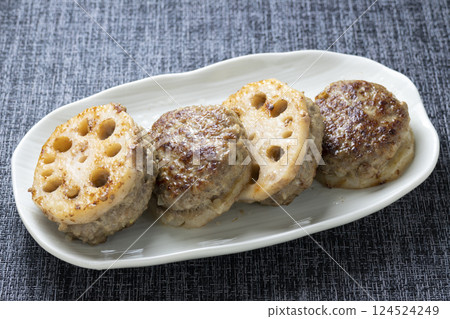 Lotus root stuffed with meat. 124524249