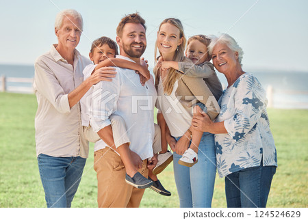 Love, family or portrait in park with grandparents and children for summer, outdoor holiday or wellness. Happy big family, senior man and woman with mom, dad and kids in nature in summer on vacation Love, family or portrait in park with grandparents and children for summer, outdoor holiday or wellness. Happy big family, senior man and woman with mom, dad and kids in nature in summer on vacation 124524629