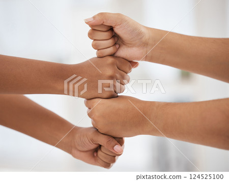 Fist bump, hands and team building for a mission, collaboration and business partnership goals with our vision. Teamwork, support and employees with commitment, motivation and handshake in a meeting Fist bump, hands and team building for a mission, collaboration and business partnership goals with our vision. Teamwork, support and employees with commitment, motivation and handshake in a meeting 124525100