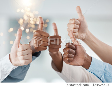 Thumbs up, success hands and teamwork collaboration of office diversity team feeling job community. Thank you, winner and yes hand sign of people and staff together showing happy and goal gesture Thumbs up, success hands and teamwork collaboration of office diversity team feeling job community. Thank you, winner and yes hand sign of people and staff together showing happy and goal gesture 124525494