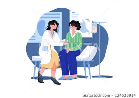 Female Doctor Doing Checkup of The Patient 124526914