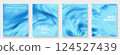 Abstract Blue Wave Designs for Vector Cover Templates 124527439