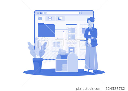 Email service allows management of messages. Email service allows management of messages. 124527782