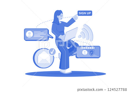 Users sign up for email service 124527788