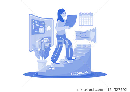 Support engineer improve customer feedback 124527792