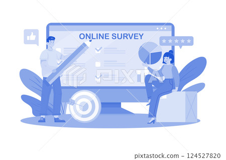 Participants share opinions in survey questionnaires. 124527820
