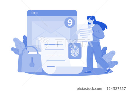 Email service providers offer secure messaging solutions. Email service providers offer secure messaging solutions. 124527837