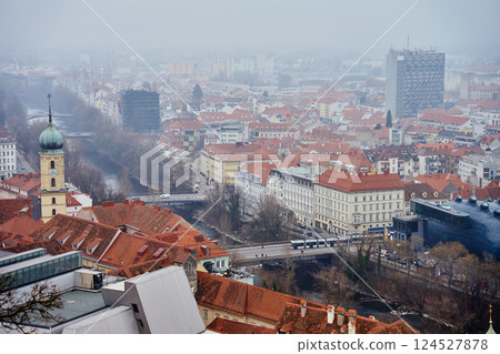 Graz, Austria Cityscape With Historic Architecture Graz, Austria Cityscape With Historic Architecture 124527878