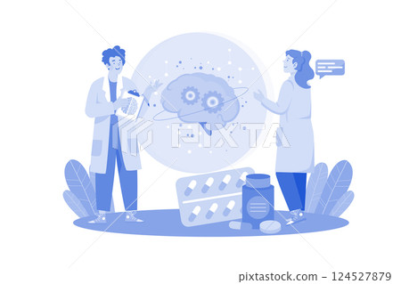 AI enhances medical diagnostics and treatment. AI enhances medical diagnostics and treatment. 124527879
