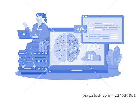 AI improves natural language processing. 124527891