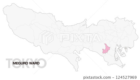 Location map of Meguro ward, Tokyo (with ward boundaries)_01 124527969