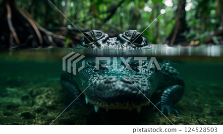 青池裡的鱷魚 124528503