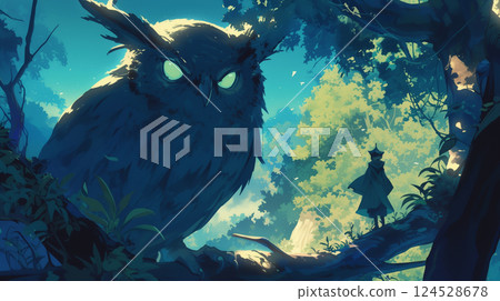 森林貓頭鷹 124528678