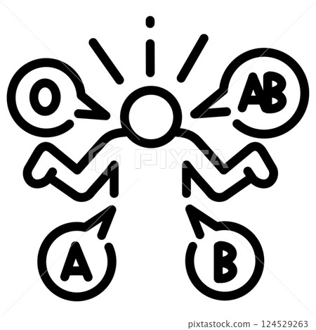 易於使用的黑色象形圖 Brahara 124529263