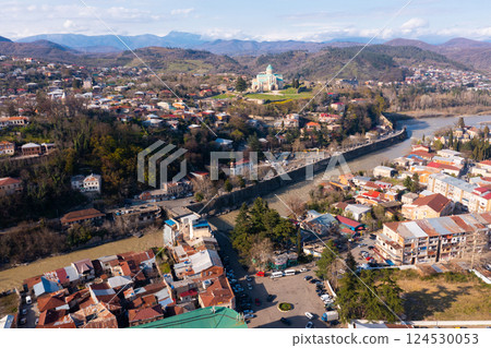 Panoramic view of Kutaisi center with Bagrati Cathedral Panoramic view of Kutaisi center with Bagrati Cathedral 124530053
