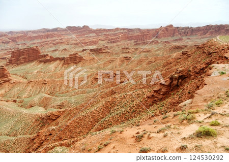 Photo of Danxia Landform in Gansu Province, China 124530292