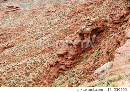 Photo of Danxia Landform in Gansu Province, China 124530293