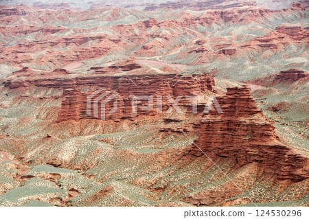 Photo of Danxia Landform in Gansu Province, China Photo of Danxia Landform in Gansu Province, China 124530296