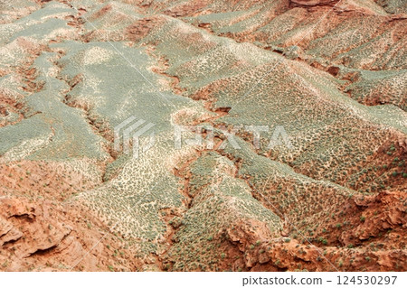 Photo of Danxia Landform in Gansu Province, China 124530297