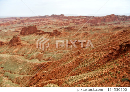 Photo of Danxia Landform in Gansu Province, China Photo of Danxia Landform in Gansu Province, China 124530300