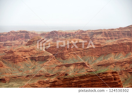 Photo of Danxia Landform in Gansu Province, China 124530302