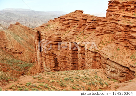 Photo of Danxia Landform in Gansu Province, China 124530304