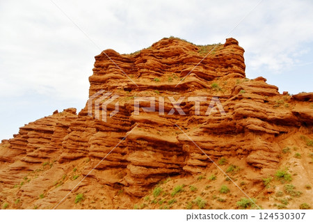 Photo of Danxia Landform in Gansu Province, China 124530307
