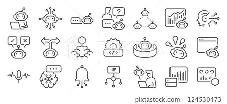 Icon, robot, robotic 124530473