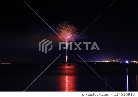 Sanriku Fireworks Festival, Rikuzentakata City, Iwate Prefecture Sanriku Fireworks Festival, Rikuzentakata City, Iwate Prefecture 124530916