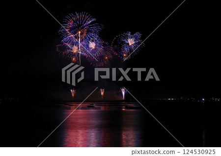 Sanriku Fireworks Festival, Rikuzentakata City, Iwate Prefecture 124530925